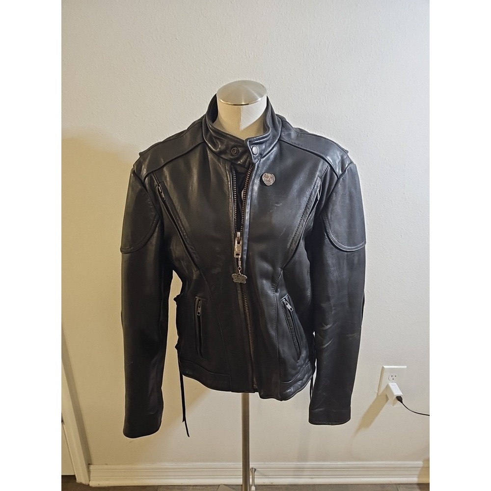 Iron Hides 40 Thick Leather Jacket Biker Motorcycle Jacket Vented Liner USA Made